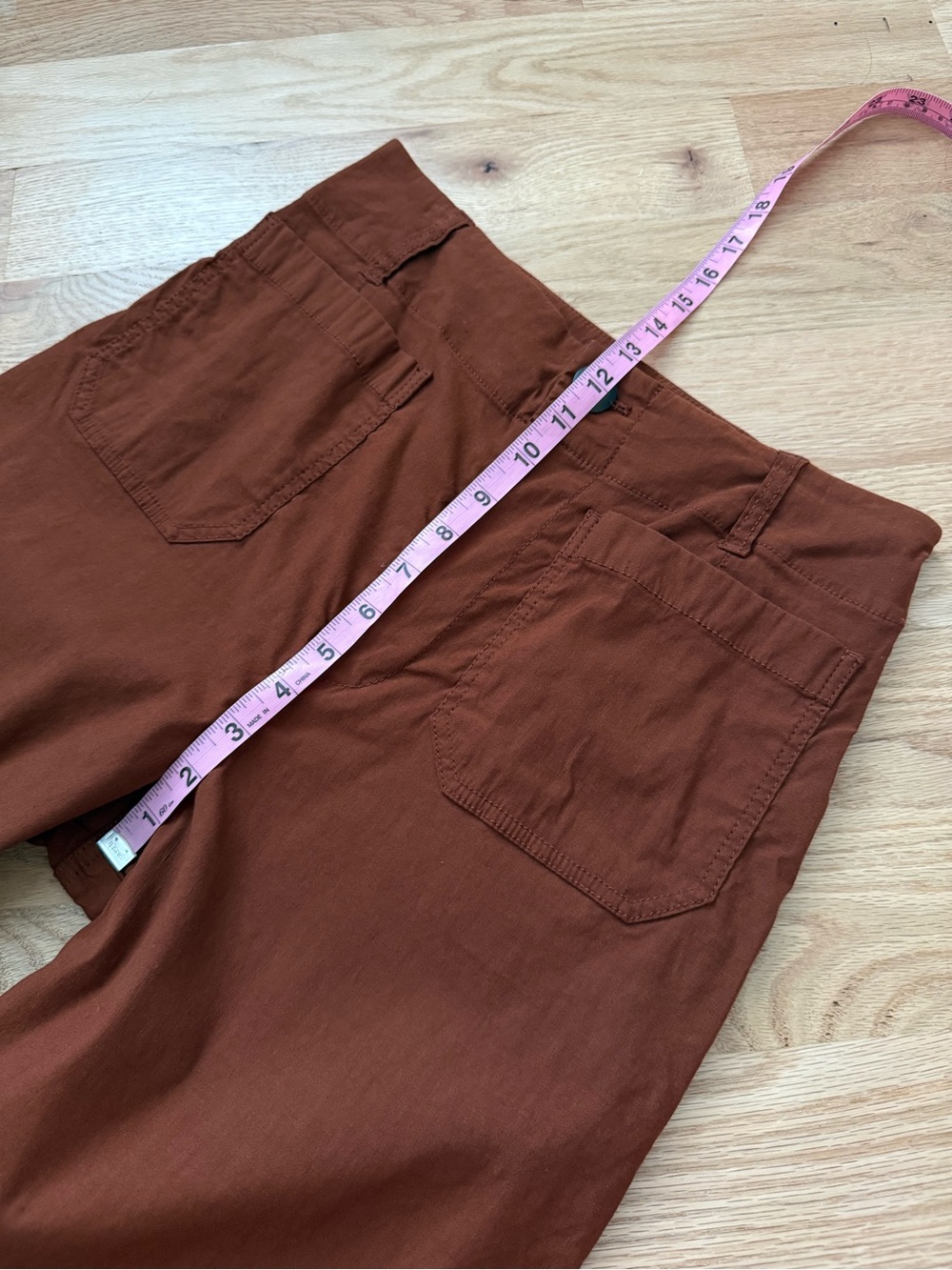 LIKE NEW Anthropologie Maeve Colette Linen Blend Cropped Wide Leg Pants 29 - Picture 7 of 11